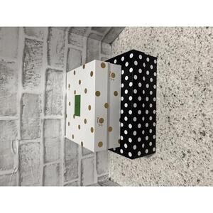 NEW Kate Spade Set of Two Decorative Polka Dot Nesting Storage Boxes